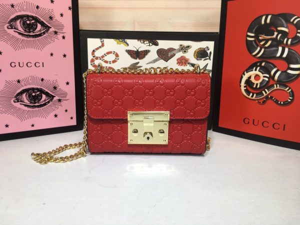 Padlock small Signature shoulder bag 409487