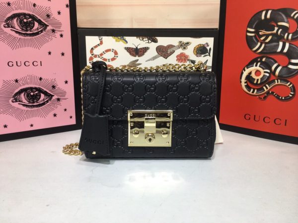 Padlock small Signature shoulder bag 409487