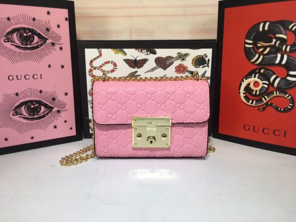 Padlock small Signature shoulder bag 409487