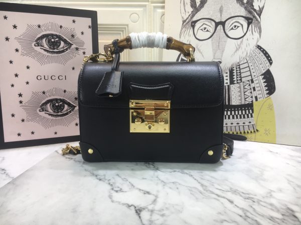 Padlock small bamboo shoulder bag 603221