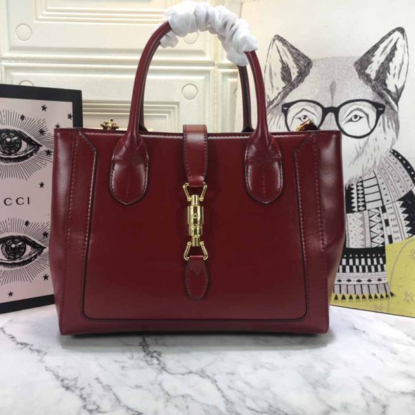 Jackie 1961 large tote bag ‎649015 RED/BLACK/GREY