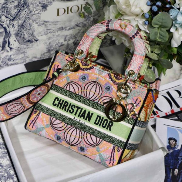 AAA-In Light Medium Lady D-Lite Bag M8003/Embroidery