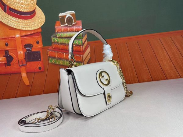 Blondie top-handle bag white