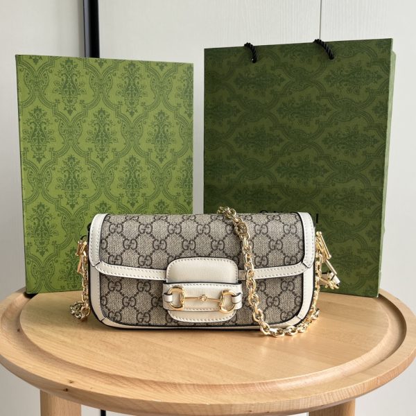 Horsebit 1955 small shoulder bag-Beige