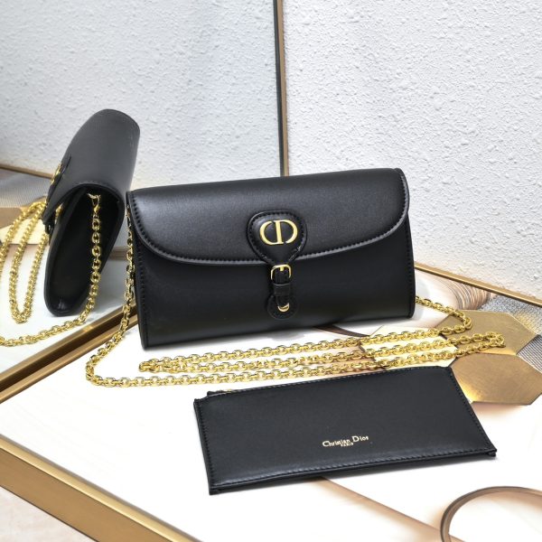 BOBBY EAST-WEST POUCH WITH CHAIN blk