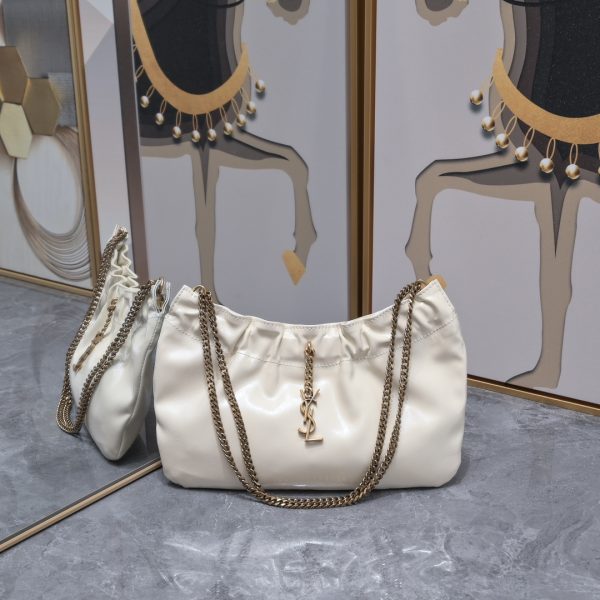 Pac Pac ruched hobo bag black/white