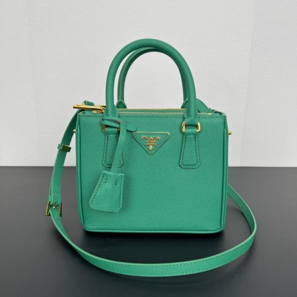 Prada Galleria Saffiano leather mini-bag green