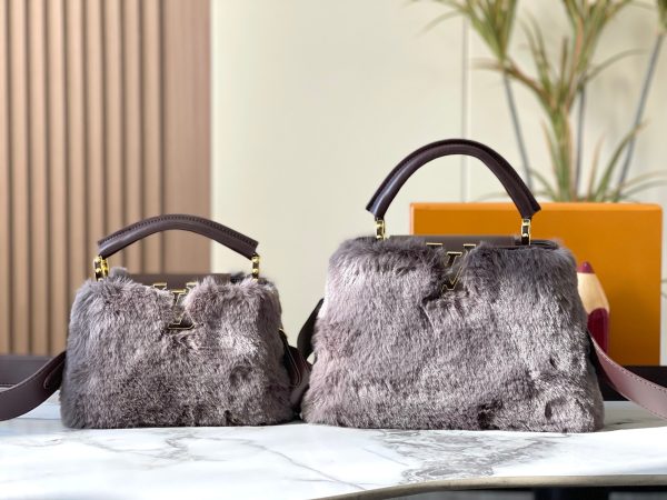 Mink Fur Capucines grey