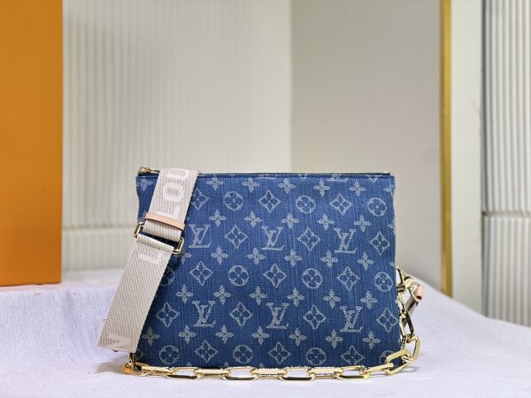 Denim Coussin PM handbag