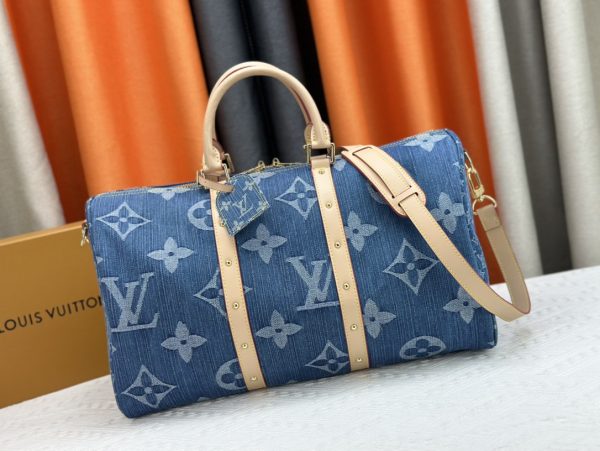 Denim Keepall Bandoulière 45