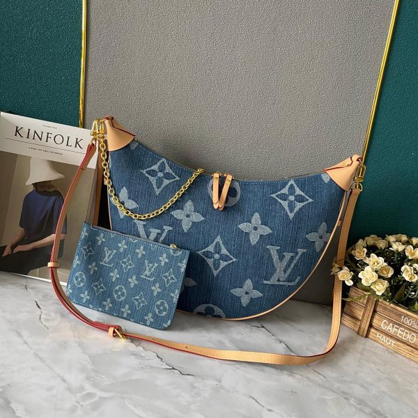 Loop Hobo Denim Bleu Giant Mono