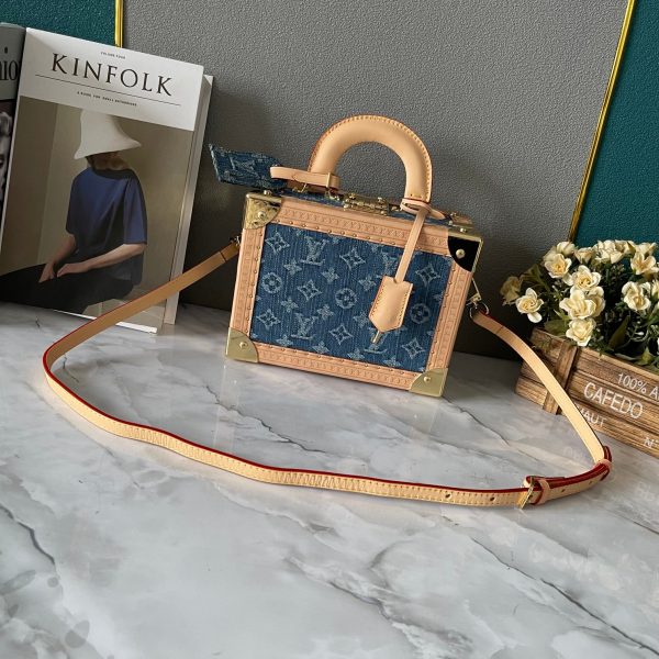 Petite Valise Denim Bleu