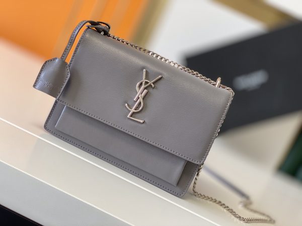 Sunset Medium In Smooth Leather grey