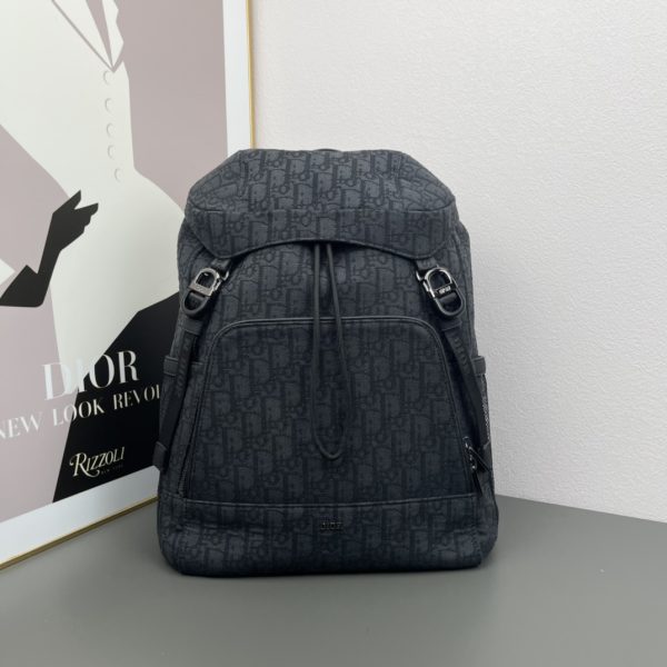 Dior 8 Backpack with Flap black