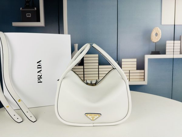 Prada Darling leather handbag white