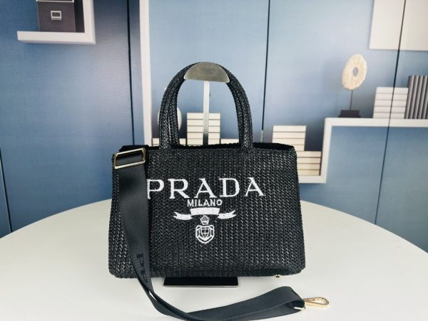 Small crochet tote bag black