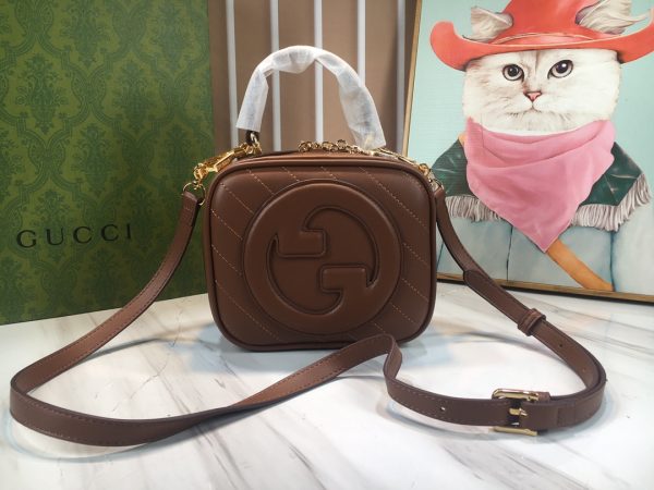 Gucci Blondie small top handle bag coffee