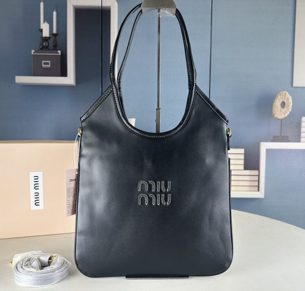 IVY leather bag black