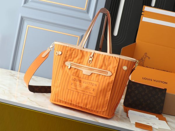 Neverfull Bandoulière Inside Out MM orange