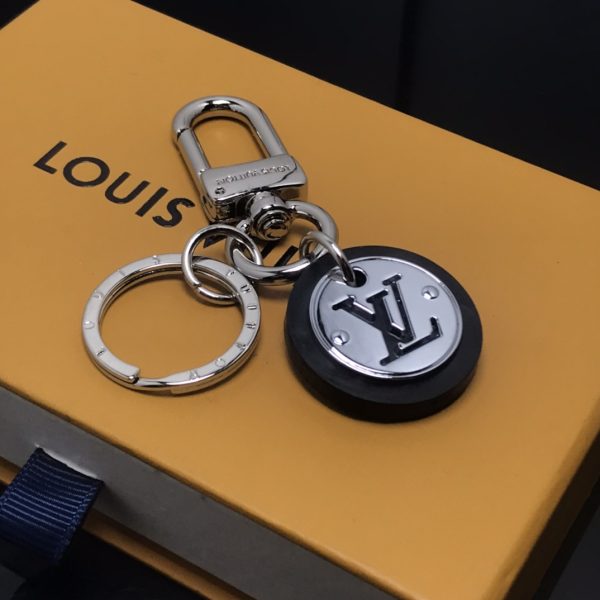 Silver Round Key Holder Bag Charm J12