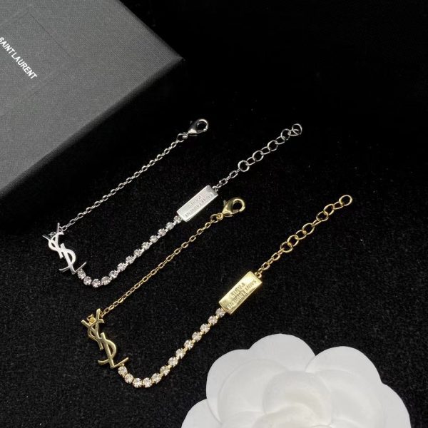 Cassandre Charm Bracelet In Metal And Rhinestone