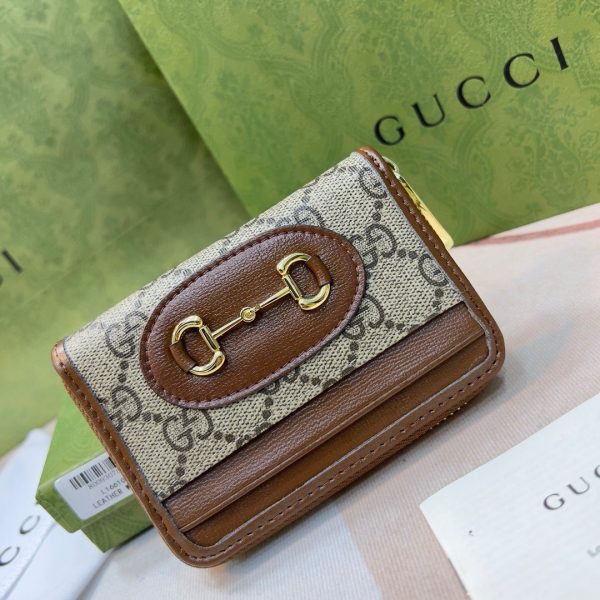 HORSEBIT 1955 CARD CASE WALLET brown