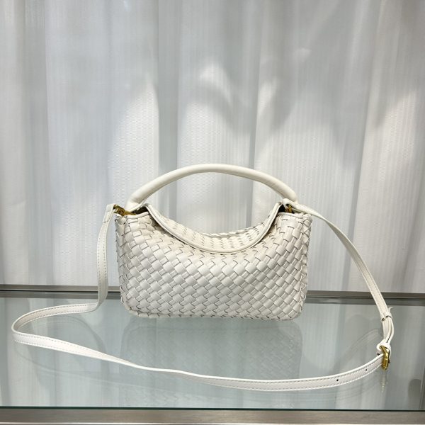 Small Cobble Top Handle white