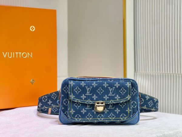 Vintage Monogram Denim Waist Bag