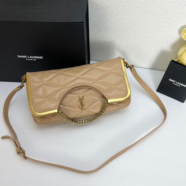 87 Quilted Shoulder Bag beige