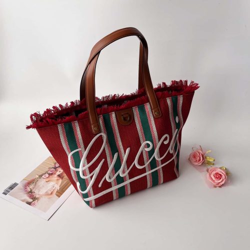 Embroidered Medium Canvas Tote Bag (1)