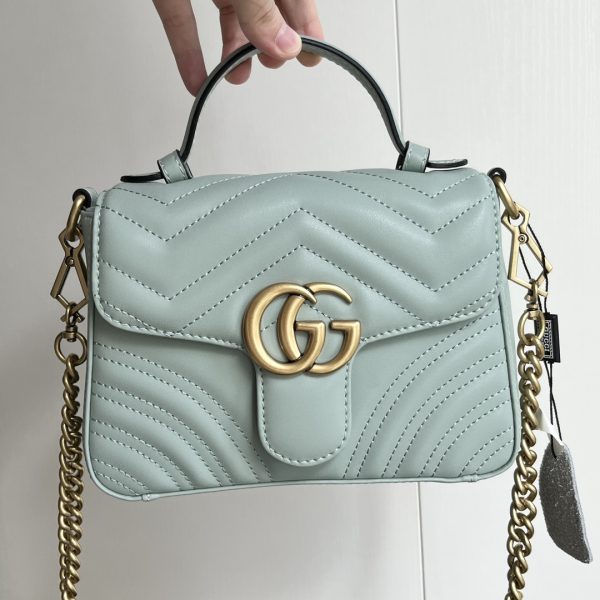 Marmont mini top handle bag Green