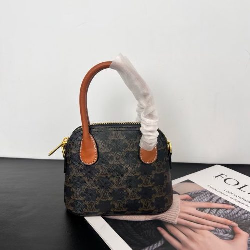 Mini Honorine Bag In Triomphe Canvas And Calfskin (1)