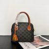 Teen Honorine Bag In Triomphe Canvas And Calfskin (1)