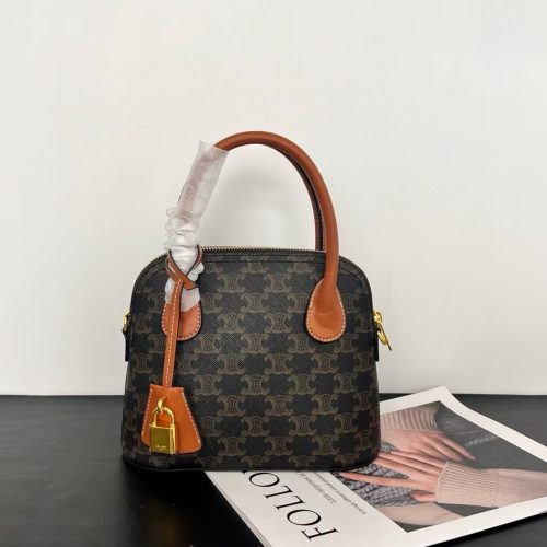 Teen Honorine Bag In Triomphe Canvas And Calfskin (1)