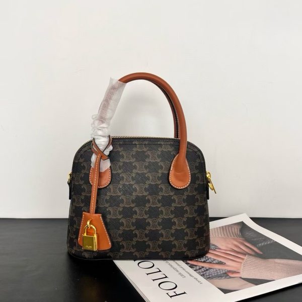 Teen Honorine Bag In Triomphe Canvas And Calfskin (1)