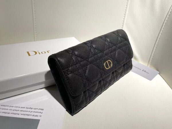 Dior Caro Orchid Long Wallet (1)