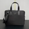 Re-Nylon and Saffiano leather briefcase (1)