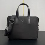 Re-Nylon and Saffiano leather briefcase (1)
