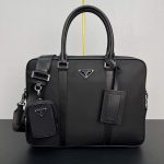 Re-Nylon and Saffiano leather briefcase 2VE871 (1)