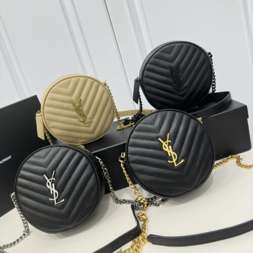 Leather Round Vinyle Camera bag (1)