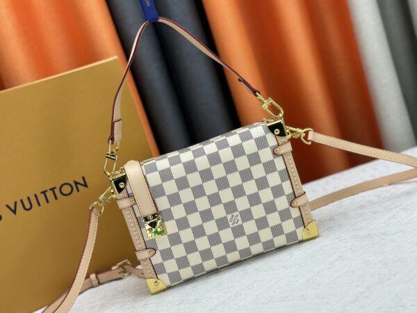 Azur Damier Side Trunk  White