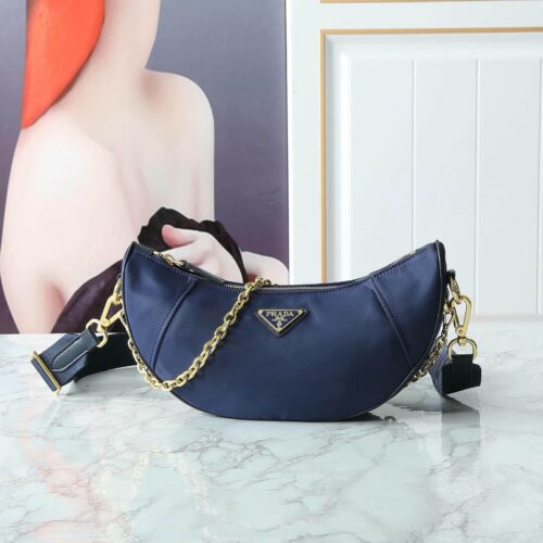 Demi-lune Re-Nylon shoulder bag (37)