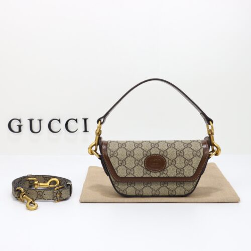 GG guccissima brown leather shoulder bag (1)